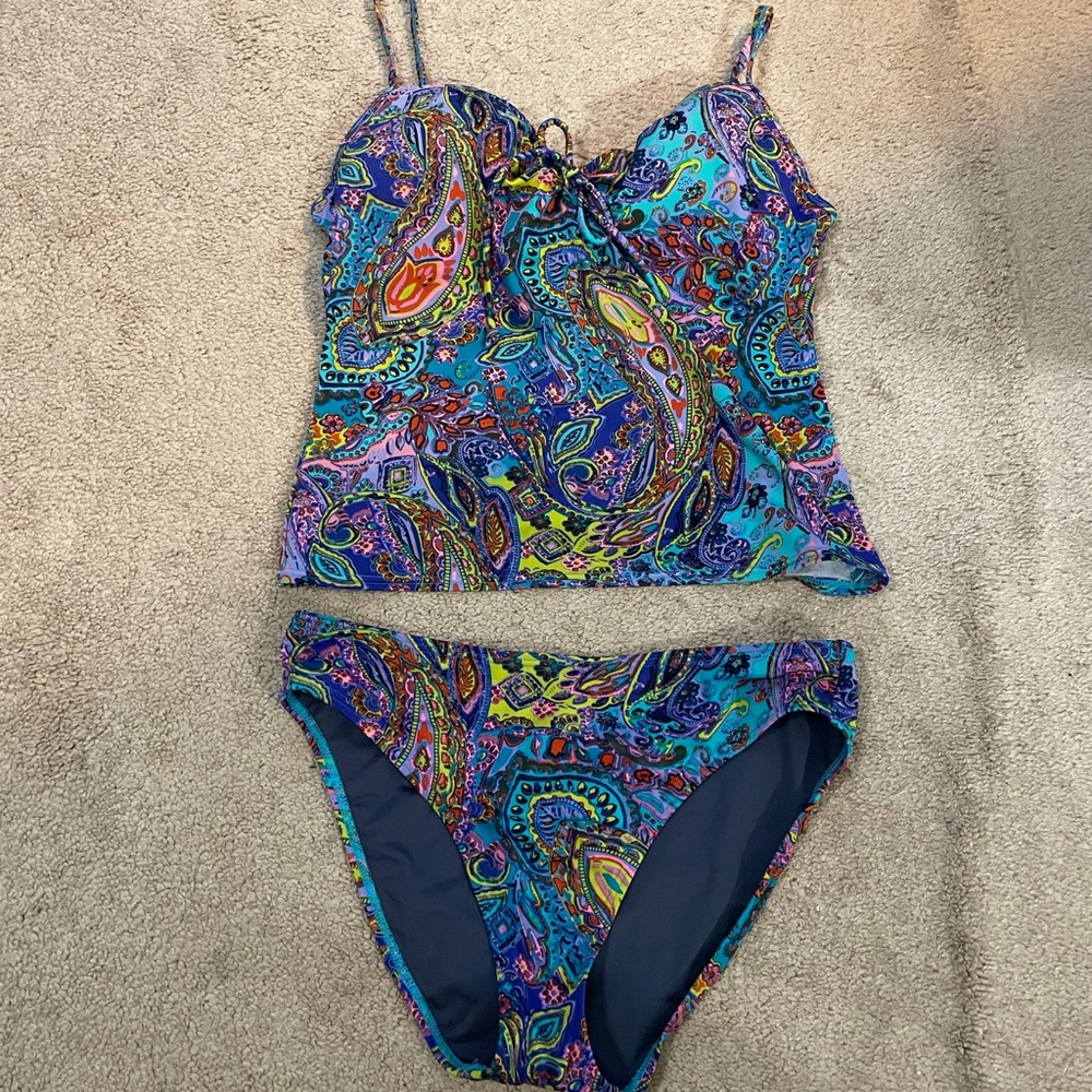 Colorful Patterned Victorias Secret Bikini Set